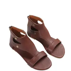 BLWOENS - Zapatos Sandalias de verano para Mujers - Rojo