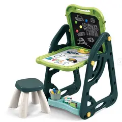 GENERICO - Pizarra doble de arte para niños rosado 2 en 1