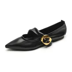 BLWOENS - Zapatos planos de para mujeres Zapatilla - Negro