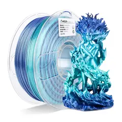 AMOLEN - Filamento Multicolor Gradiente PLA para impresora 3D Azul con Celeste