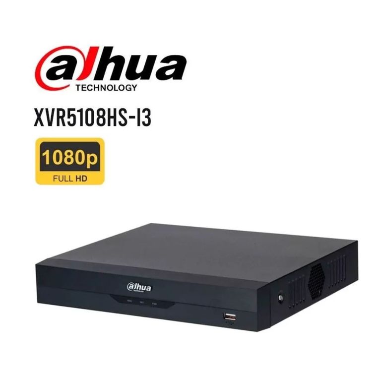 DVR 8 CANALES ( XVR5108HS-I3 ) HDCI FHD 1080P HDD MAX 10TB