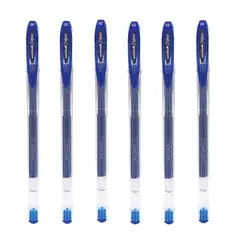 UNI BALL - UNI Signo UM-120 05mm Bolígrafo Tinta Gel Azul Pack x6