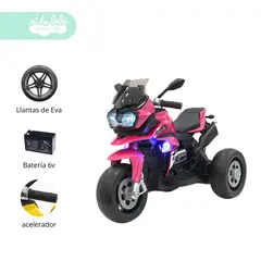 GENERICO - Trimoto a Bateria moox Rosa