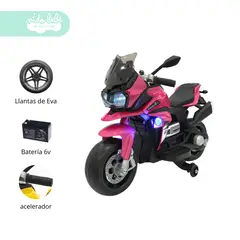 GENERICO - Moto a Bateria moox Rosa