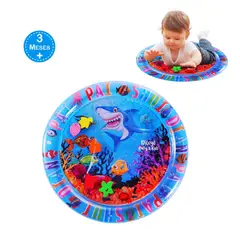 GENERICO - Colchoneta Sensorial Redonda e Inflable Tummy Time - TIBURÓN