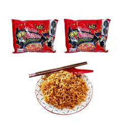 GENERICO - Pack 2u Fideos Ramen Buldak Sabor Pollo Doble Picante 140gr