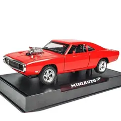 GENERICO - Auto Clasico Dodge Charger 1970 ROJO