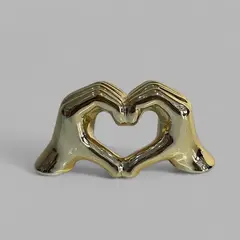 GENERICO - Escultura Corazones Unidos 19x6x9 cm