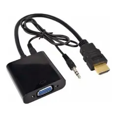 GENERICO - ADAPTADOR DE HDMI A VGA - CONECTESE A MONITORES VGA