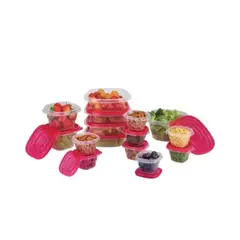TRIKO - Set juego x 15 taper contenedores estibables para alimentos hermeticos