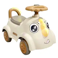 GENERICO - Carrito BabyDino Beige con luces y sonido Buggy correpasillo