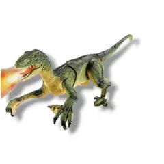 GENERICO - DINOSAURIO VELOCIRAPTOR A CONTROL REMOTO CON LUCES LED