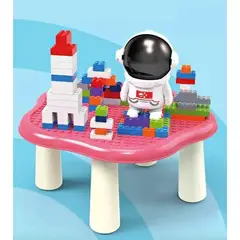 GENERICO - JUEGO DE MESA CON BLOQUES 60 PIEZAS ASTRONAUTA