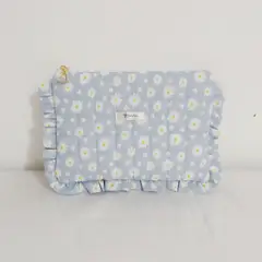GENERICO - Estuche Cartuchera Popelina estampada 24 cm x 17 cm Celeste