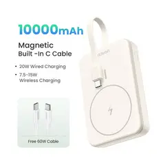 UGREEN - Power Bank Inalámbrico Magnético 10000mah Pb760- Beige