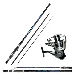 OKUMA - EQUIPO DE PESCA SURFCASTING CAÑA 4.20 CARRETE 6500