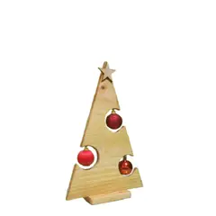 GENERICO - ARBOL NAVIDAD DECORACIÓN MADERA PINO