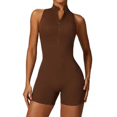 BLWOENS - Mono de yoga para mujer - Marrón