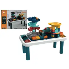 GENERICO - Mesa de Construcción con Circuito de Canicas - 43 Piezas
