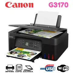 CANON - Impresora Multifuncional de Tinta G3170