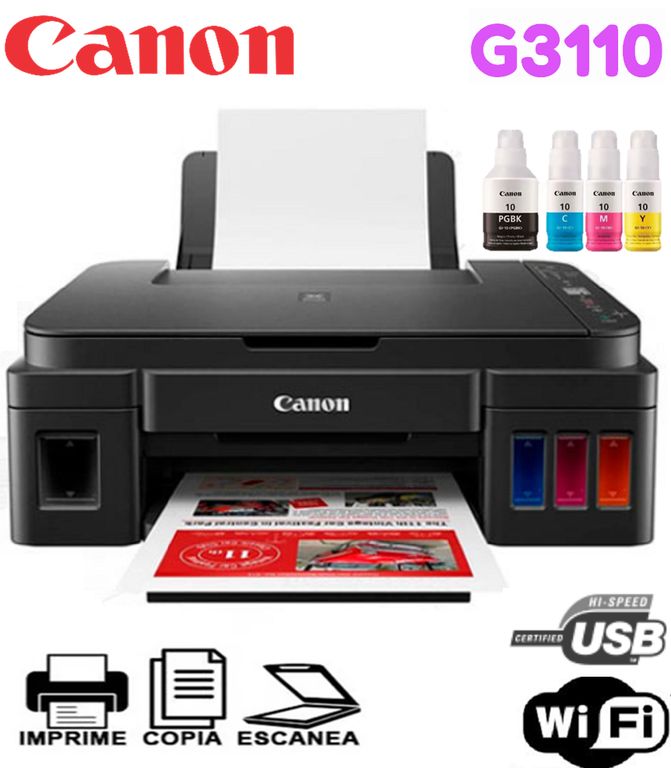 Impresora Multifuncional de Tinta G3110