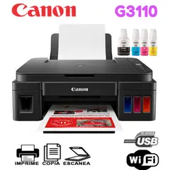CANON - Impresora Multifuncional de Tinta G3110