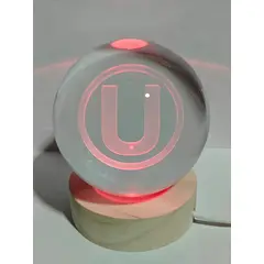 GENERICO - Lampara Bola de Cristal Multicolor USB - U 8 cm