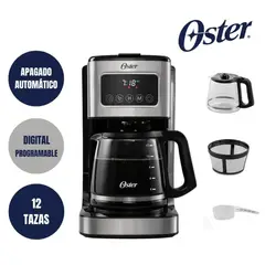 OSTER - Cafetera Programable de 12 Tazas con Pantalla Táctil Oster® BVSTDC4403