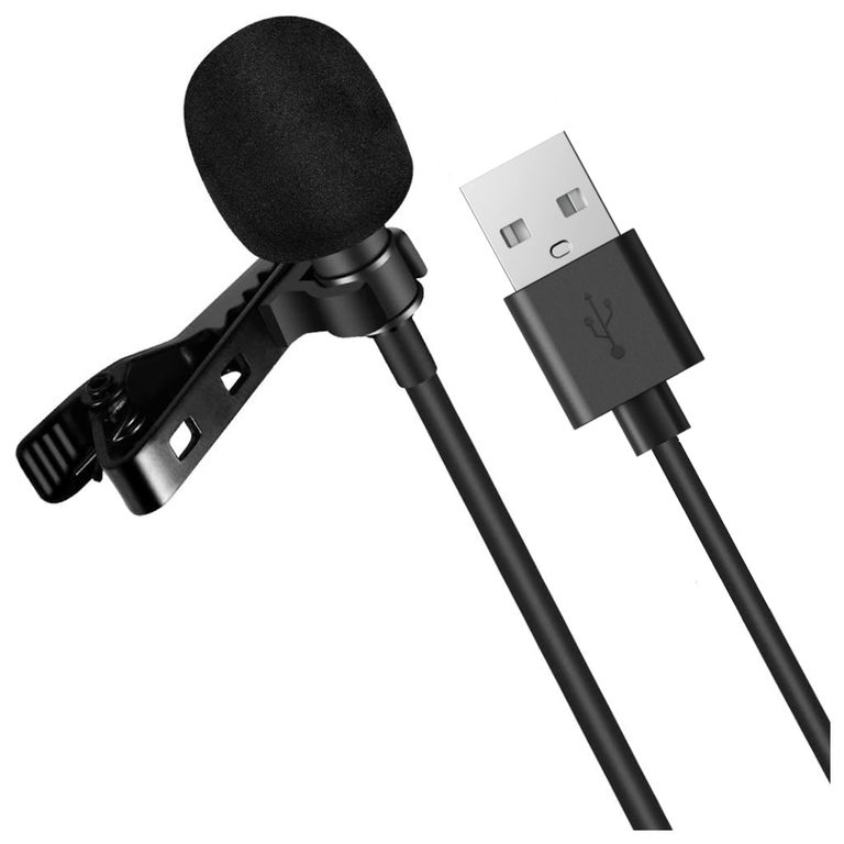 Micrófono Lavalier de Solapa USB