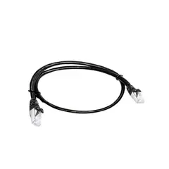 DIXON - Patch Cord 1 Metro UTP Cat5e 24AWG COBRE LSZH Cumple RoHS Negro