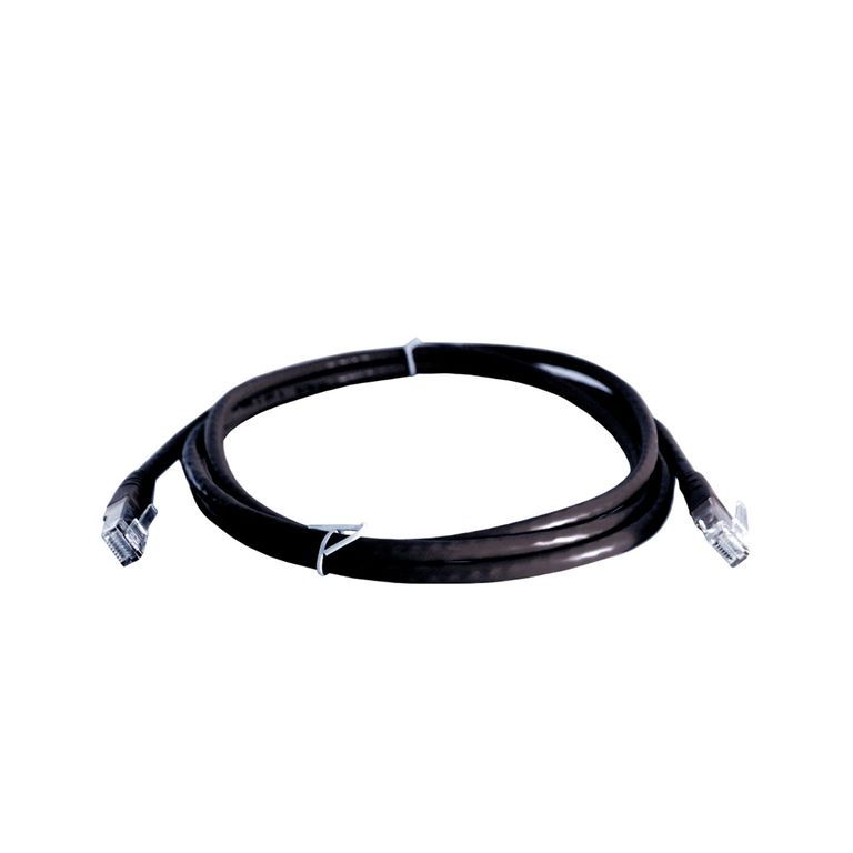 Patch Cord 2 Metros UTP Cat5e 24AWG COBRE LSZH CumpleRoHS Negro