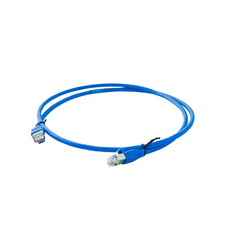 Patch Cord 1 Metro UTP Cat6 24AWG COBRE LSZH Cumple RoHS Azul