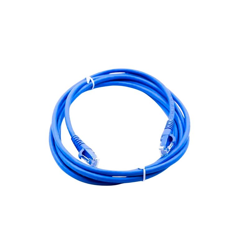 Patch Cord 3 Metros UTP Cat 6 24AWG COBRE LSZH CumpleRoHS Azul