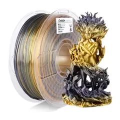 AMOLEN - Filamento Multicolor Gradiente PLA para impresora 3D Dorado y Morado