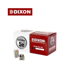 DIXON - Caja 100 Conectores Rj45 para Utp Cat5e Apantallados Cumple RoHs