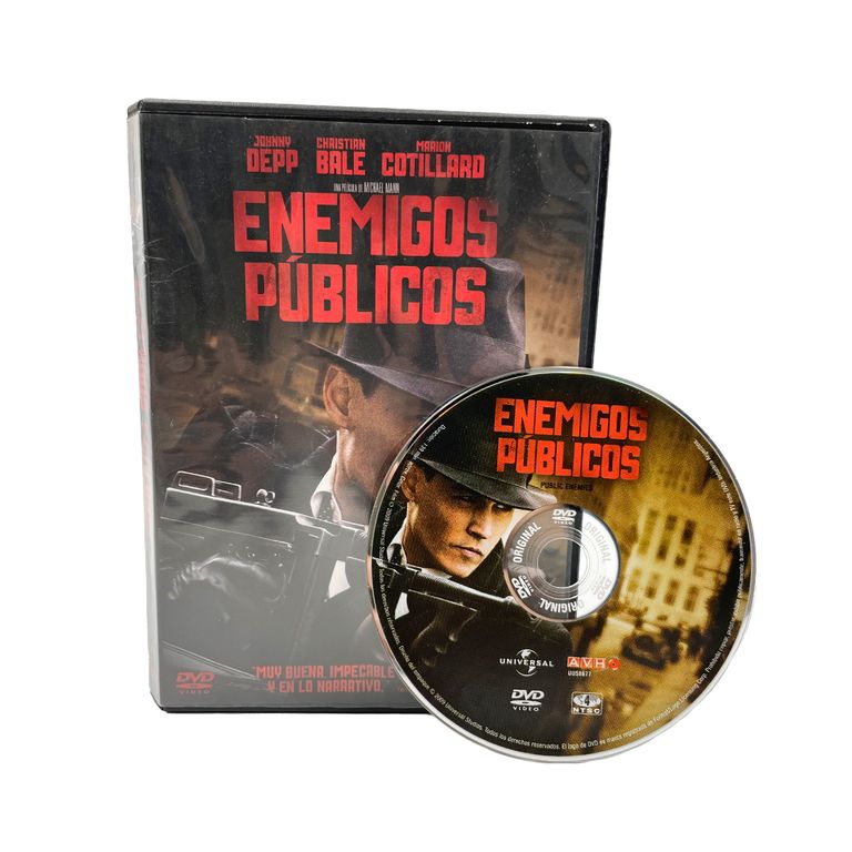 DVD original Enemigos públicos 2009 con Johnny Depp