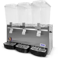 VENTUS - Máquina Dispensadora de Jugos 3 Tolvas -18L x Tolva -Inox- VJ-183