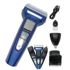 OEM - Máquina 3 en 1 Recargable para Barba, Bigote, Nariz y Cabello