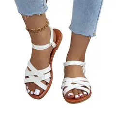 BLWOENS - Zapatos Sandalias de verano para Mujers - Blanco