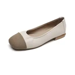 BLWOENS - Zapatos planos de para mujeres Zapatilla - Beige