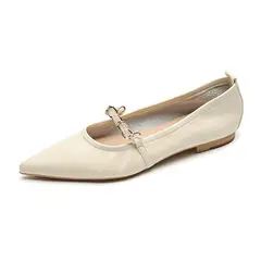 BLWOENS - Zapatos planos de para mujeres Zapatilla - Beige