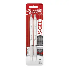 SHARPIE - S-Gel bolígrafos- Cuerpo Blanco Perla X2