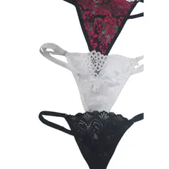 GENERICO - Pack de 3 tangas Lencería sexy