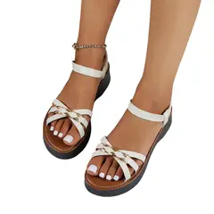 BLWOENS - Zapatos Sandalias de verano para Mujers - Blanco