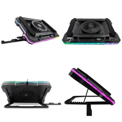 TEROS - Cooler TE-133N RGB compatible con notebooks de 14 hasta 19
