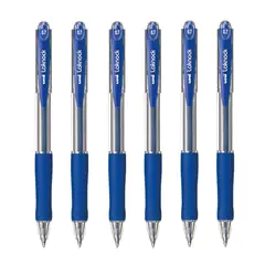 UNI BALL - UNI Laknock SN-100 Bolígrafo Tinta Seca Azul Pack x 6