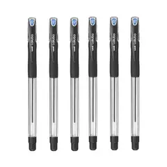 UNI BALL - UNI Lakubo SG-100 Bolígrafo Tinta Seca Negro Pack x 6