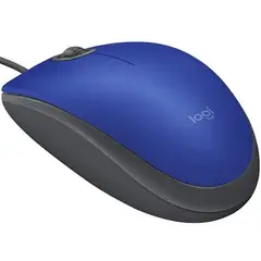 LOGITECH - Mouse Óptico M110 Silencioso Diseño clasico - azul
