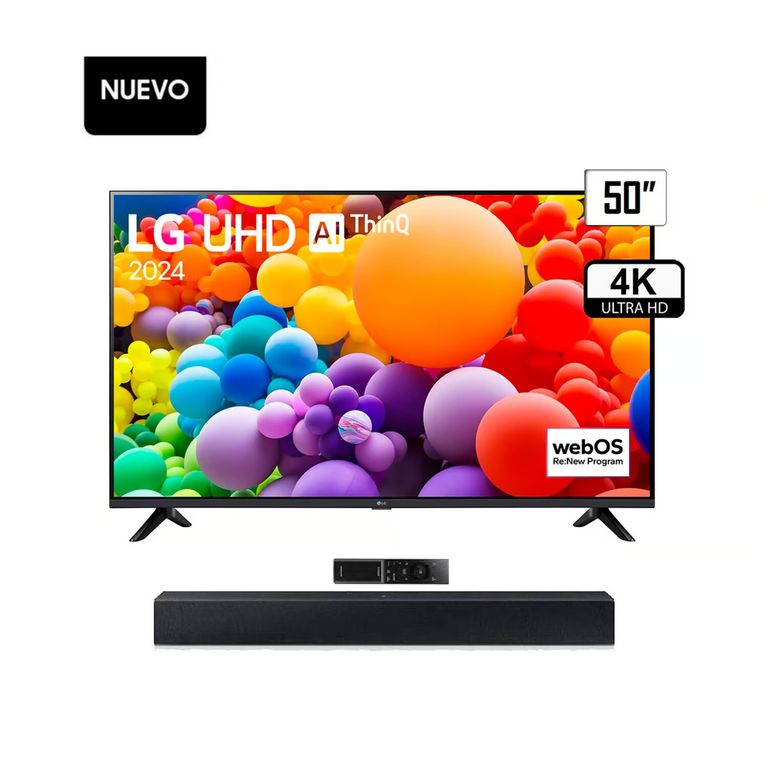 TELEVISOR 50 4K SMART TV UHD 50UT7300 + BARRA DE SONIDO
