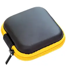GENERICO - Case Estuche Funda Protector Para Auriculares COLOR AMARILLO NEGRO